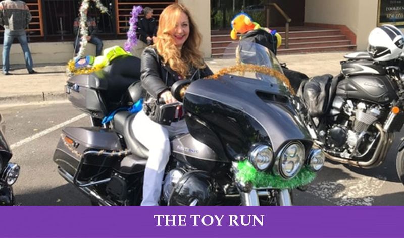 Grace Placencio at the Toy Run 